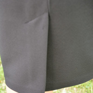 Fusta scurta cu un design simplu si talie inalta, culoare neagra - Img 8