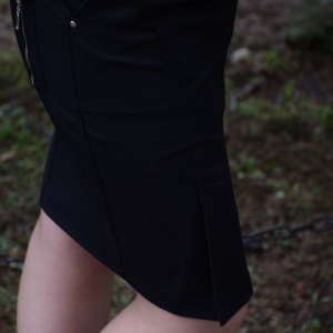 Fusta tinereasca, de culoare neagra, din material elastic gros - Img 4
