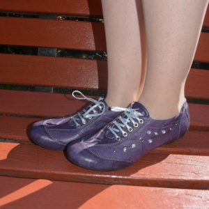 Pantof confortabil, model de cusaturi, disponibil in culoare mov - Img 2