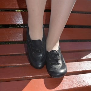 Pantof sport, din piele naturala, chic, disponibil in nuanta de negru - Img 6