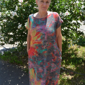 Rochie chic de primavara-vara ,culoare gri - Img 3