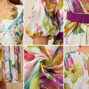 Rochie Cryna Alb Pastel - Img 4