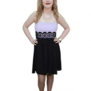 Rochie de seara, nuanta de mov, design interesant