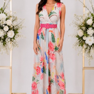 Rochie de zi Greta cu imprimeu floral