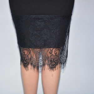 Rochie eleganta Bea din doua piese,negru-alb - Img 2