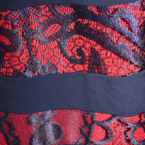 Rochie eleganta Kala cu insertii de dantela,bleumarin - Img 6