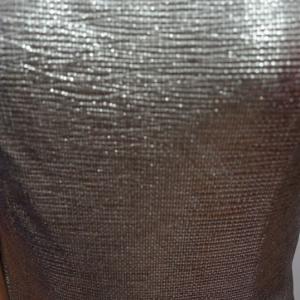Rochie fashion de culoare argintie, model lung cu decupaje - Img 3