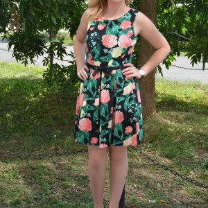 Rochie tinereasca, de vara cu imprimeu floral - Img 3