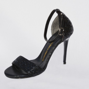 Sanda eleganta, de seara, culoare neagra, cu toc inalt tip cui - Img 7