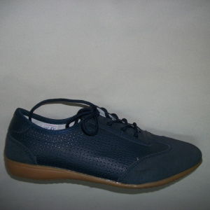 Adidas modern, talpa joasa si siret, combinatie cu velur, bleumarin - Img 4