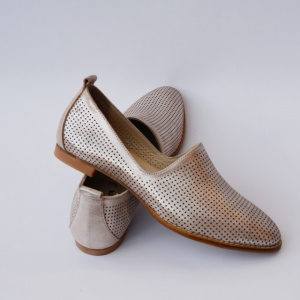 Balerin trendy din piele naturala moale , nuanta de plamaniu - Img 6