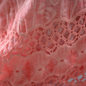 Bluza deosebita de culoare corai, masura mare, cu design brodat - Img 6