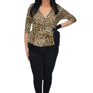 Bluza eleganta Tania ,imprimeu animal print