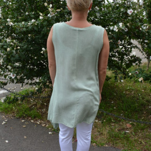 Bluza rafinata,asimetrica, nuanta verde masliniu - Img 5