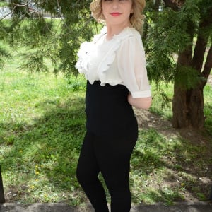 Bluze de ocazie, design elegant, de culoare alb-negru - Img 3