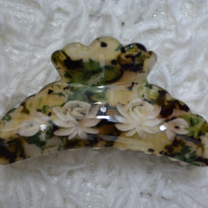 Cleste elegant cu design floral multicolor si cristale mici aplicate - Img 2