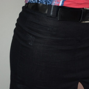 Fusta casual, de lungime medie, disponibila in culoare neagra - Img 4