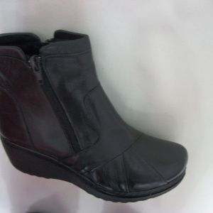 Gheata casual, neagra cu talpa tip pana BO-2257-PL - Img 6
