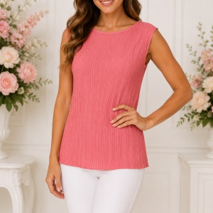 Maiou damă corai plisat – 100% bumbac