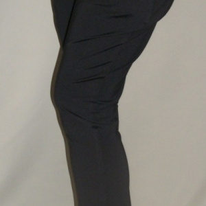 Pantalon casual, negru, cu buzunare voluminoase - Img 2
