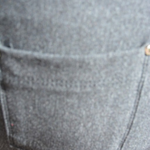 Pantalon comod de zi cu buzunare in spate, gri inchis, masura mare - Img 5