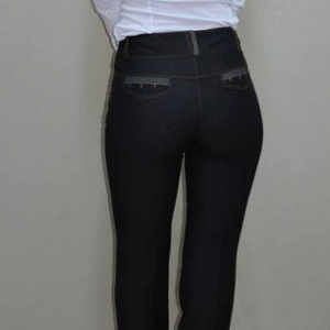 Pantalon de culoare gri, model lung cu design de buzunare - Img 4