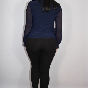 Pantalon Genna tip colant,mulat,negru - Img 5