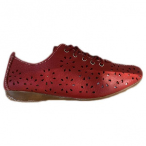 Pantofi casual, de primavara, cu perforatii, albi, negri, bleumarin - Img 1
