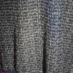 Rochie de iarna cu insertii argintii,nuanta gri inchis - Img 8