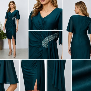 Rochie de ocazie Britney Verde - Img 4