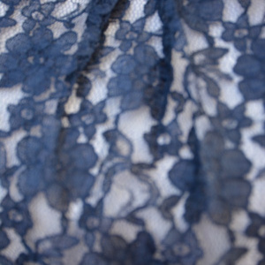 Rochie de ocazie lunga, cu captuseala scurta si dantela bleumarin - Img 2