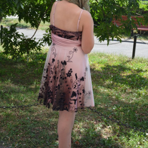 Rochie de seara scurta, plamanie, cu un aspect tineresc si modern - Img 5
