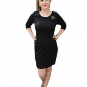 Rochie eleganta, cu fermuar in spate pe toata lungimea - Img 1