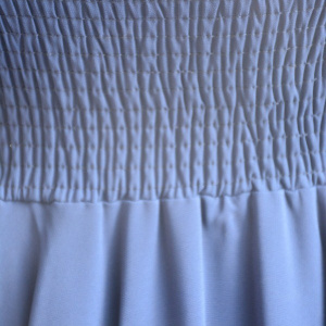 Rochie eleganta, de culoare bleumarin jos si alba in partea de sus - Img 6