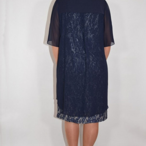 Rochie eleganta Kayla cu aplicatii de margele,nuanat de blemarin - Img 4