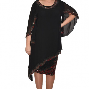 Rochie Lovisa in nuanta de negru cu aplicatii de strasuri - Img 1
