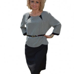 Rochie rafinata , negra, cu strasuri aplicate ca decor - Img 1