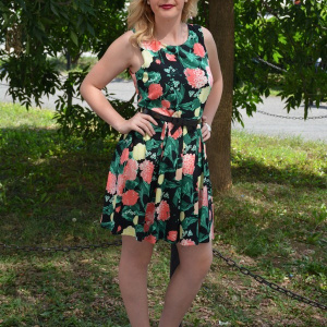 Rochie tinereasca, de vara cu imprimeu floral - Img 4