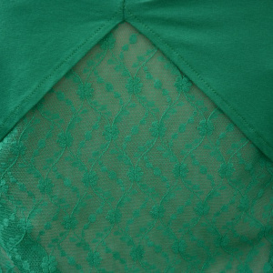 Tricou tineresc, lejer si comod, nuanta de verde, design simplu - Img 5
