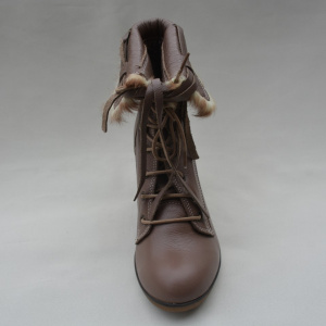 Botine dama, cu siret, de culoare maro - Img 4