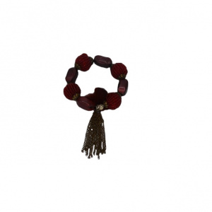Bratara deosebita,model din margele,placute patrate,marsala,galben,verde,kaki,gri - Img 1