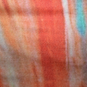 Esarfa Heva ,model painted-abstrat,bleumarin-portocaliu-verde - Img 2