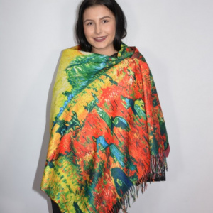 Esarfa model pictat,multicolor - Img 2