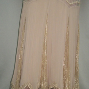 Fusta eleganta, lunga, disponibila in marimi mari, bej - Img 3