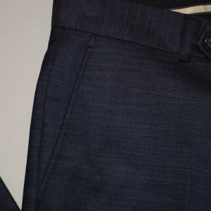 Pantalon casual pentru barbati, la dunga, nuanta de bleumarin - Img 2