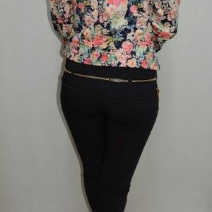 Pantalon elegant, de nuanta neagra si croiala moderna - Img 5