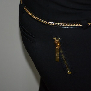 Pantalon elegant, de nuanta neagra si croiala moderna - Img 7