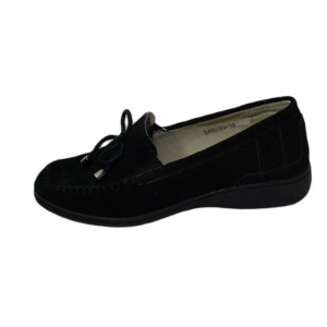 Pantofi tip mocasin cu insertie de elastic ,Negru - Img 2