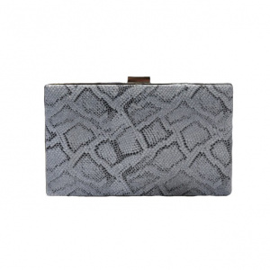 Poseta eleganta,design piele de sarpe ,nuanta auriu - Img 2