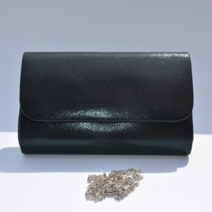 Poseta plic pentru ocazii, culoare argintie,gri ,negru, material sclipicios - Img 5